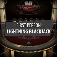 First Person Lightning Blackjack in Live Dealer