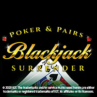Blackjack Poker and Pairs with Surrender in table_blackjack