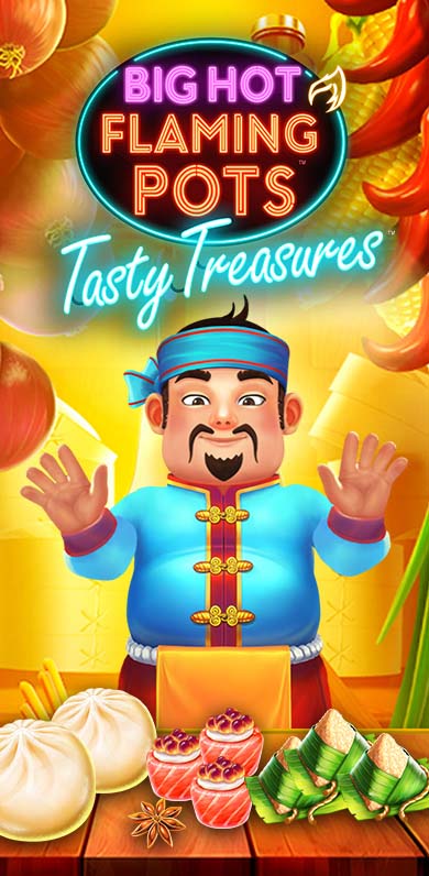 Big Hot Flaming Pots Tasty Treasures in Jackpots